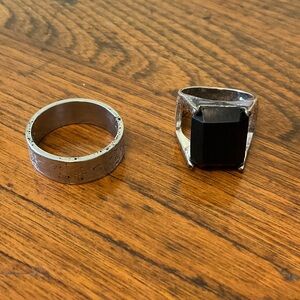 Men's Silver Tone Rings